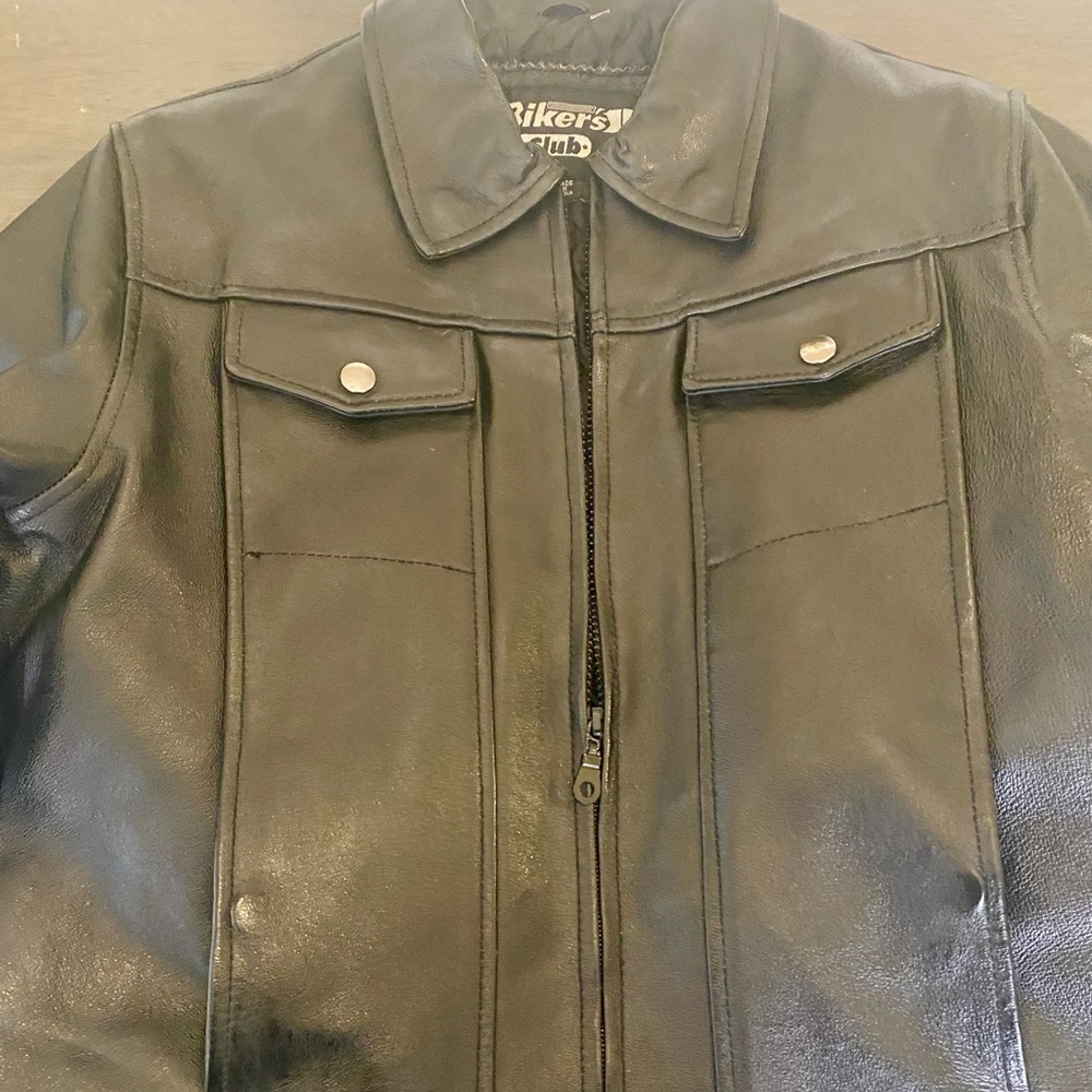 BIKER'S Club Genuine Black Leather Jacket
Women's XL